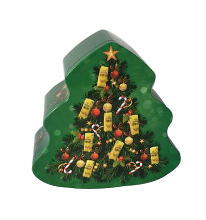 Christmas Tree Shaped Recyclable Tinplate Box