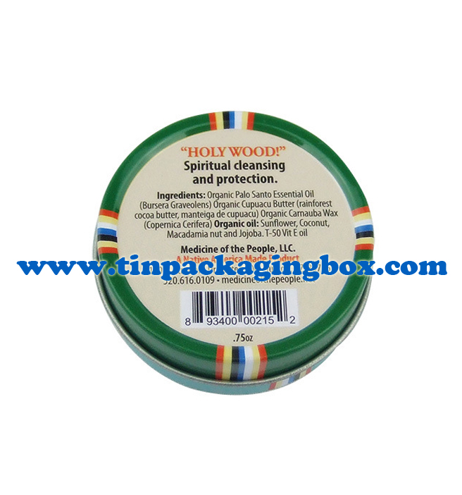 0.75oz round lip balm tin box Dongguan Huaiyang Metal Manufactory Co