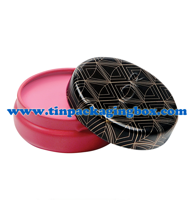 10g small round lip balm tin container with embossing Logo