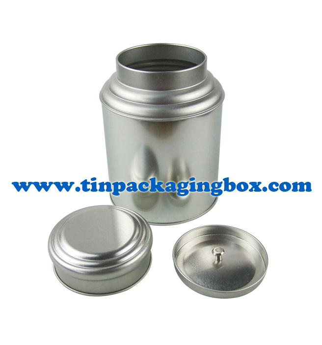 food grade hammered metal tea storage tin box with airtight double lids