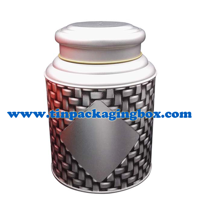 food grade hammered metal tea storage tin box with airtight double lids