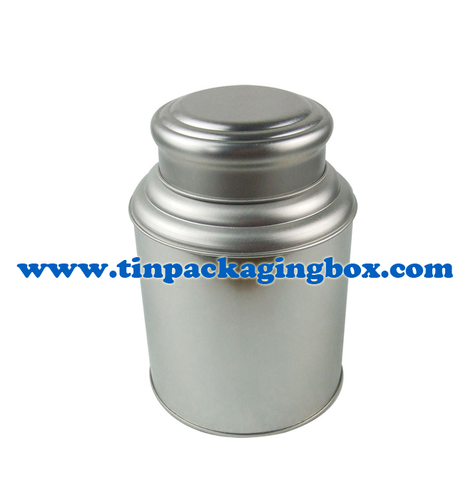 food grade hammered metal tea storage tin box with airtight double lids
