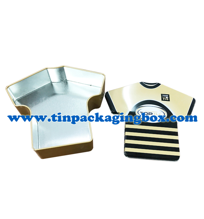 T-shirt shape tin box