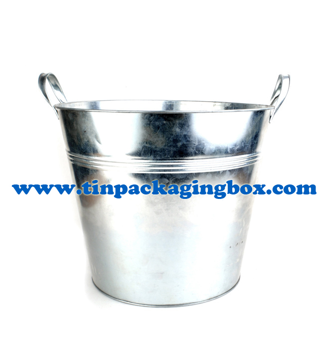 17 Quarter Large size Galvanized Steel Round metal tub Beverage cooler Beer Bucket