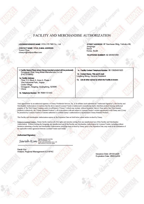 Certificates