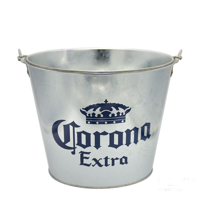 5 quarter Galvanized steel ice bucket beer cooler party tub with handle