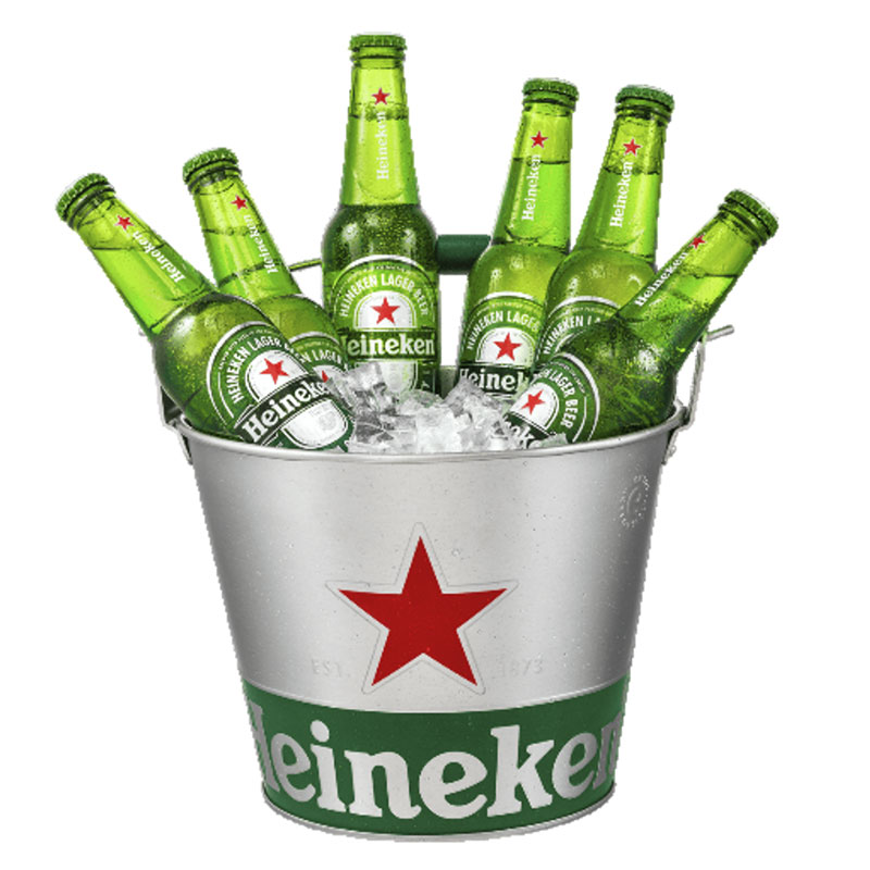 5 quarter Galvanized steel ice bucket beer cooler party tub with handle