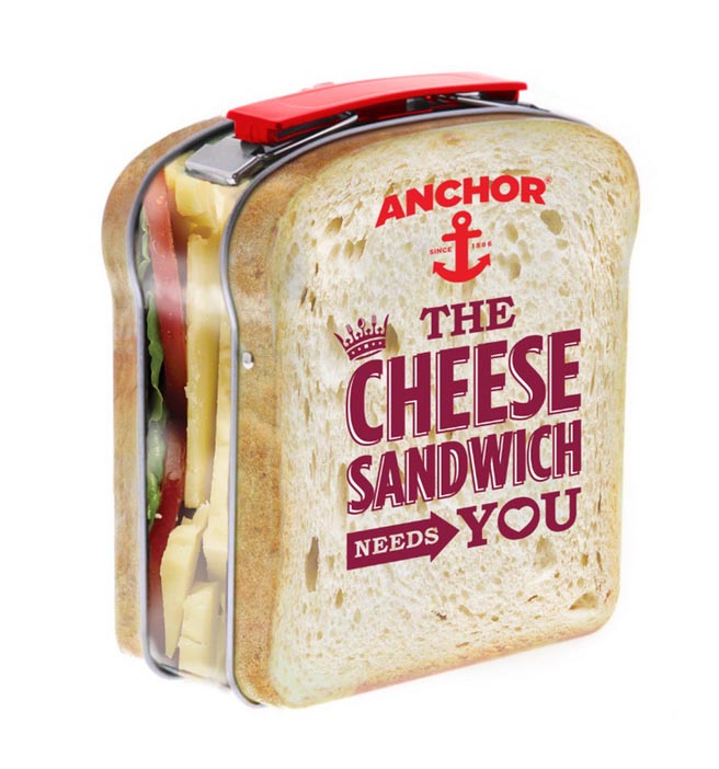 Sandwich shape tin lunch box gift tin box
