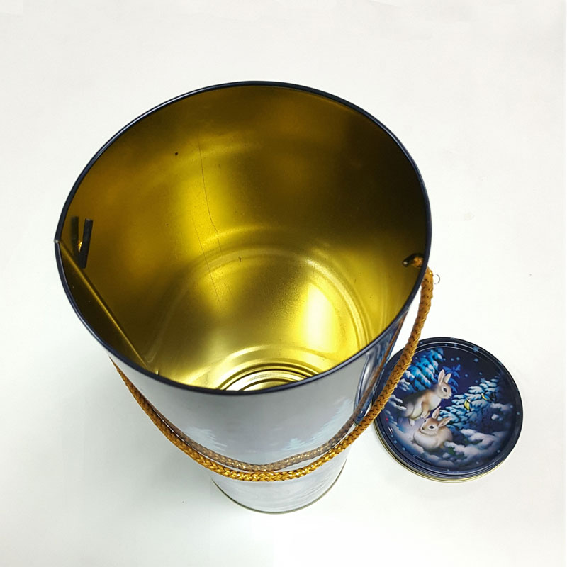 Round Tall Wine Can tin tube box for Whisky Vodka Alcohol Bottle