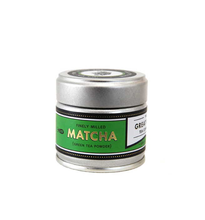 Matcha Green Tea Powder Tin Box with Screw Lid and Peel Off Inner lid
