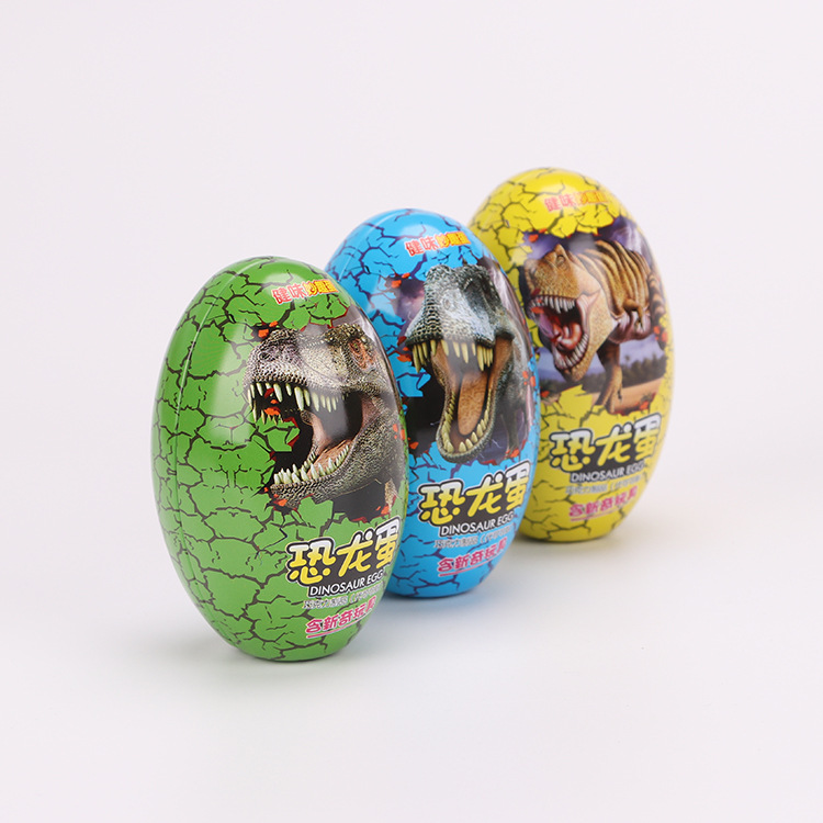 2-pieces Large Easter Egg Tinplate Flat Bottom