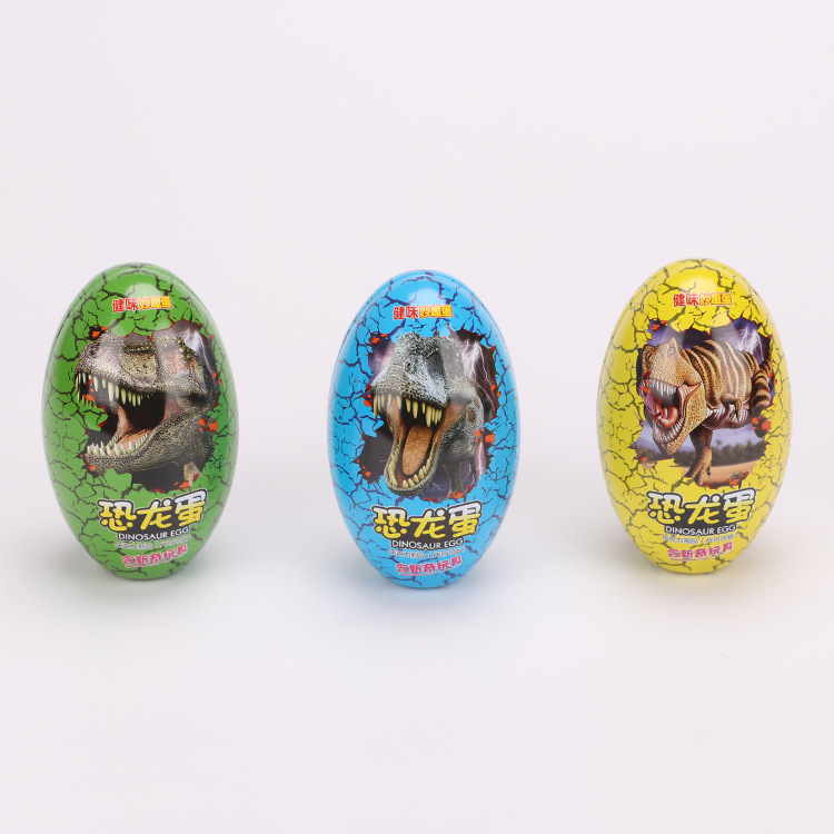 2-pieces Large Easter Egg Tinplate Flat Bottom