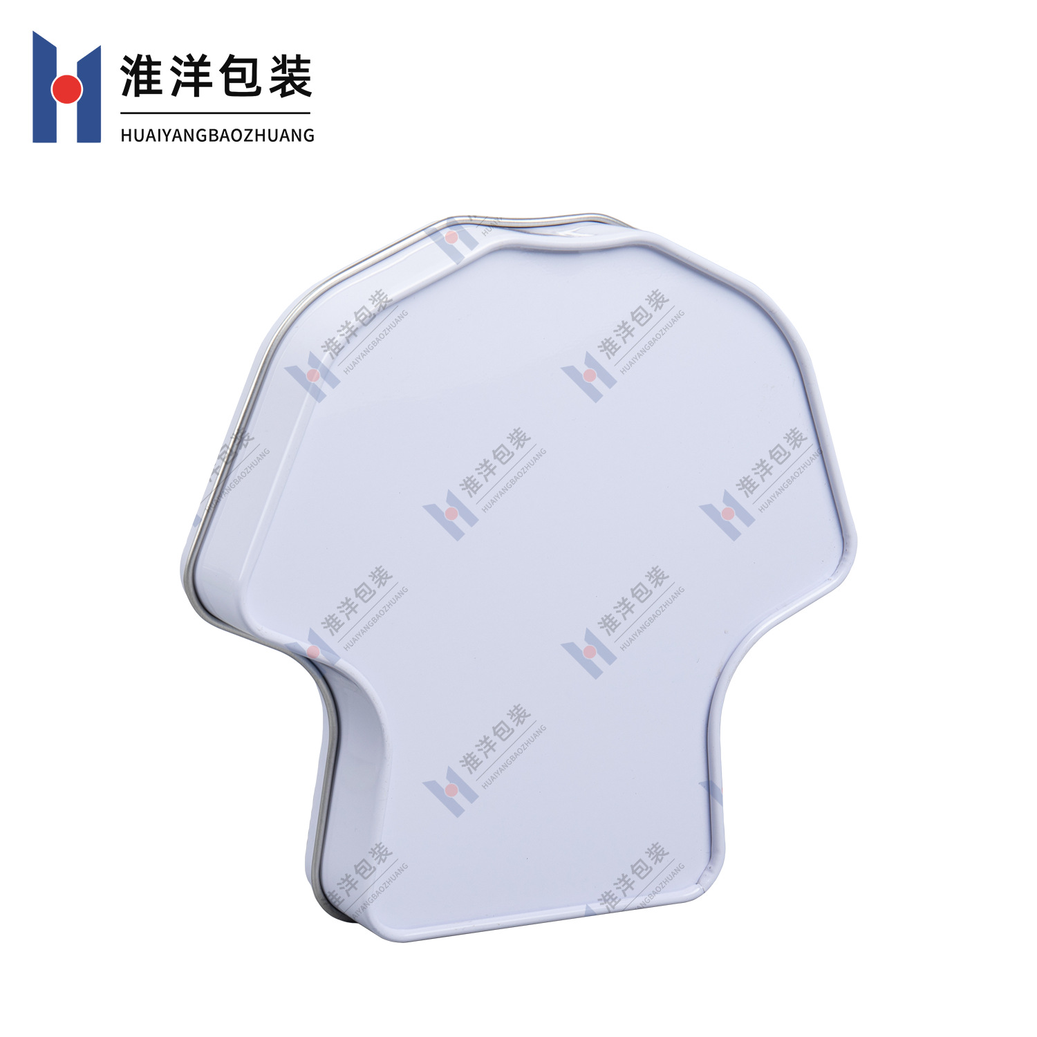 Customizable Embossed Recyclable Tinplate T-shirt Shaped Container for Facial Masks Clothing Packaging
