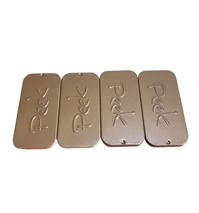 Sliding Lid Mini Tin Box Slide Tin Case with Embossing
