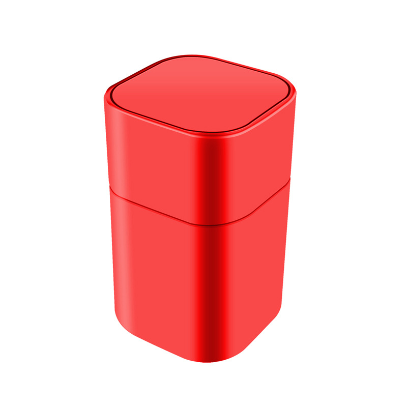 Square-Shaped Tinplate Tea Canister