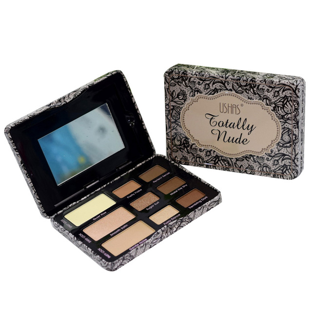 Tinplate Cosmetic 9-Color Magnetic Eyeshadow Palette