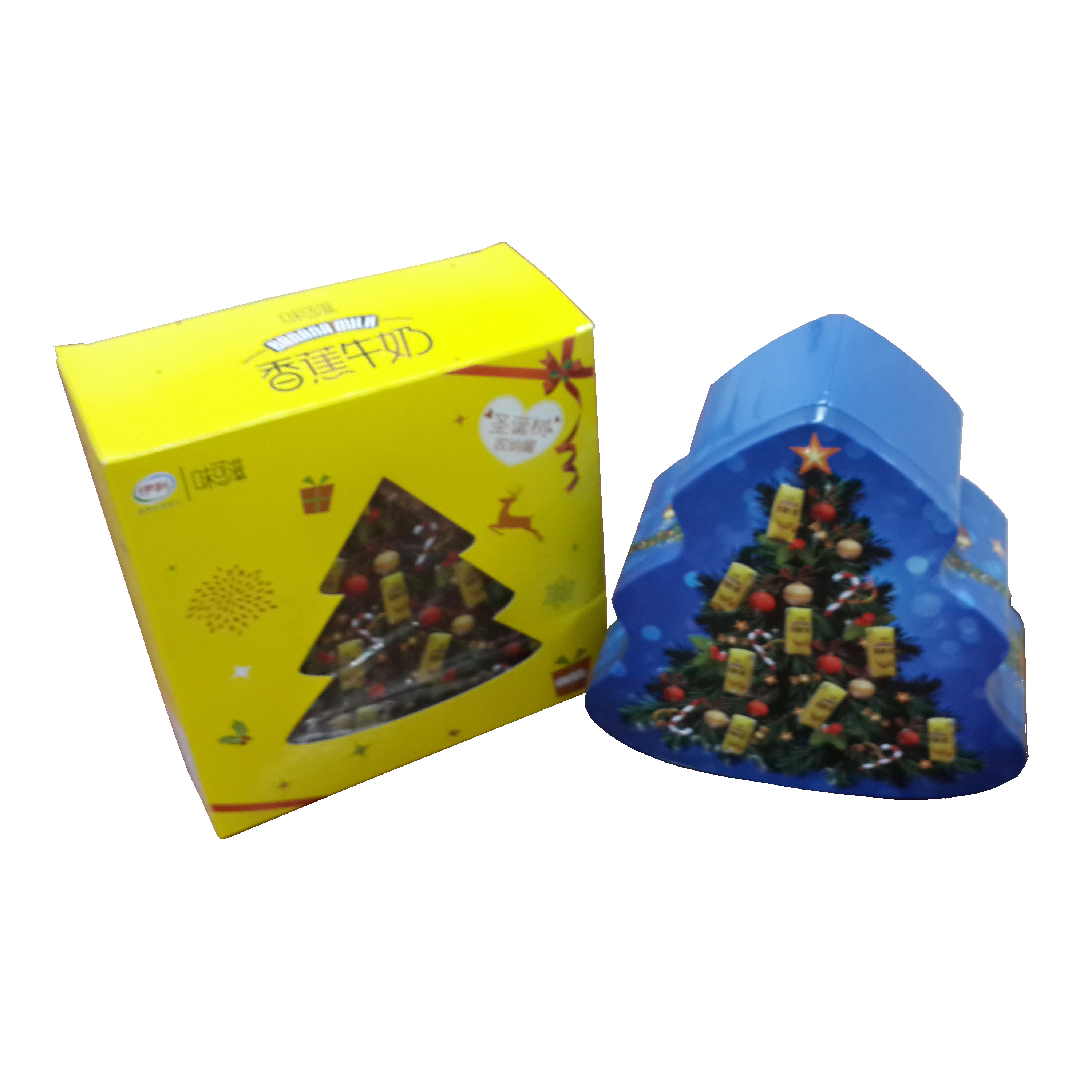 Christmas Tree Shaped Recyclable Tinplate Box