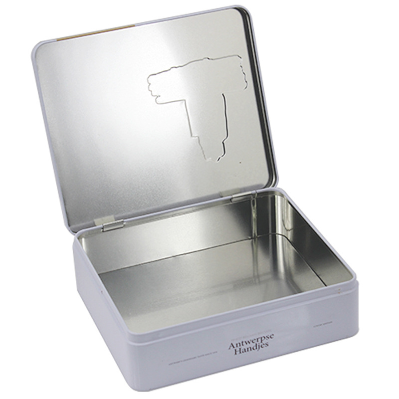 Rectangle Shape Tin Plate Cookie Tin Box