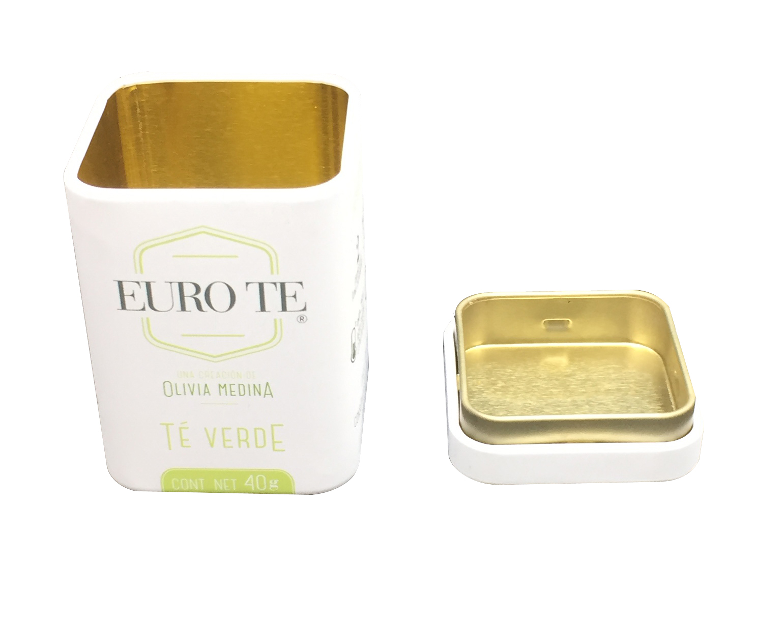 Square Tinplate Tea Tin Box