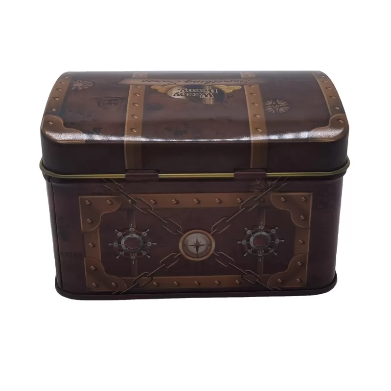 Christmas Rectangular Tinplate Treasure Chest