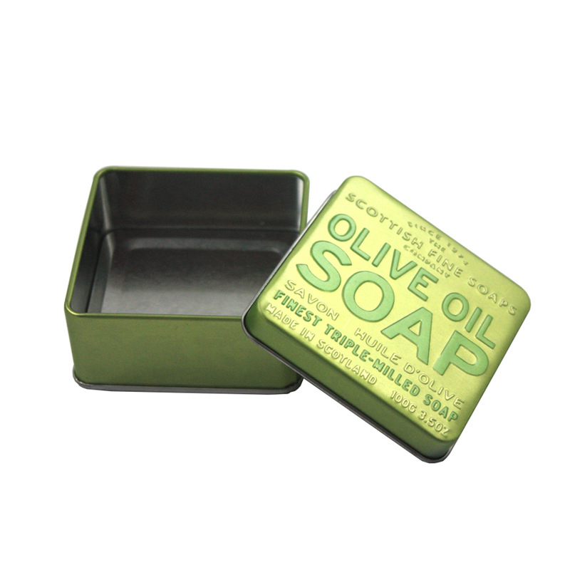 Soap Square Metal Crafts Tin Box