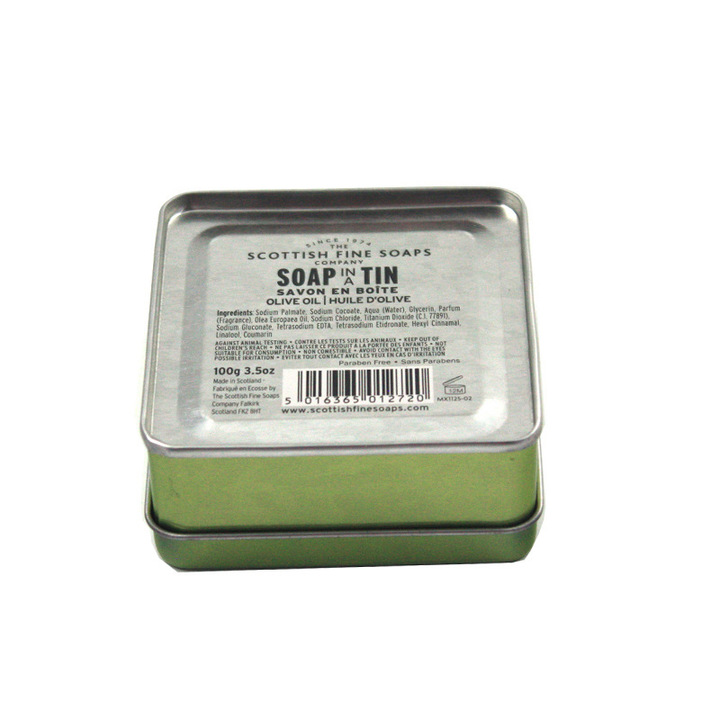 Soap Square Metal Crafts Tin Box