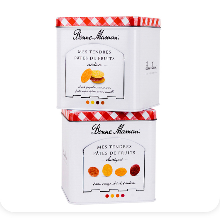 Square Tin Plate Trash Tin Box with Cover Crafts Storage Containers