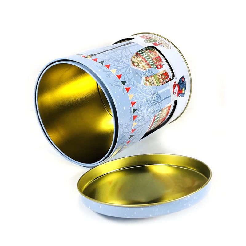 High End Biscuit Carousel Gift Tin Box Music
