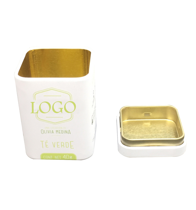 Square Tin Box with Flush Lid