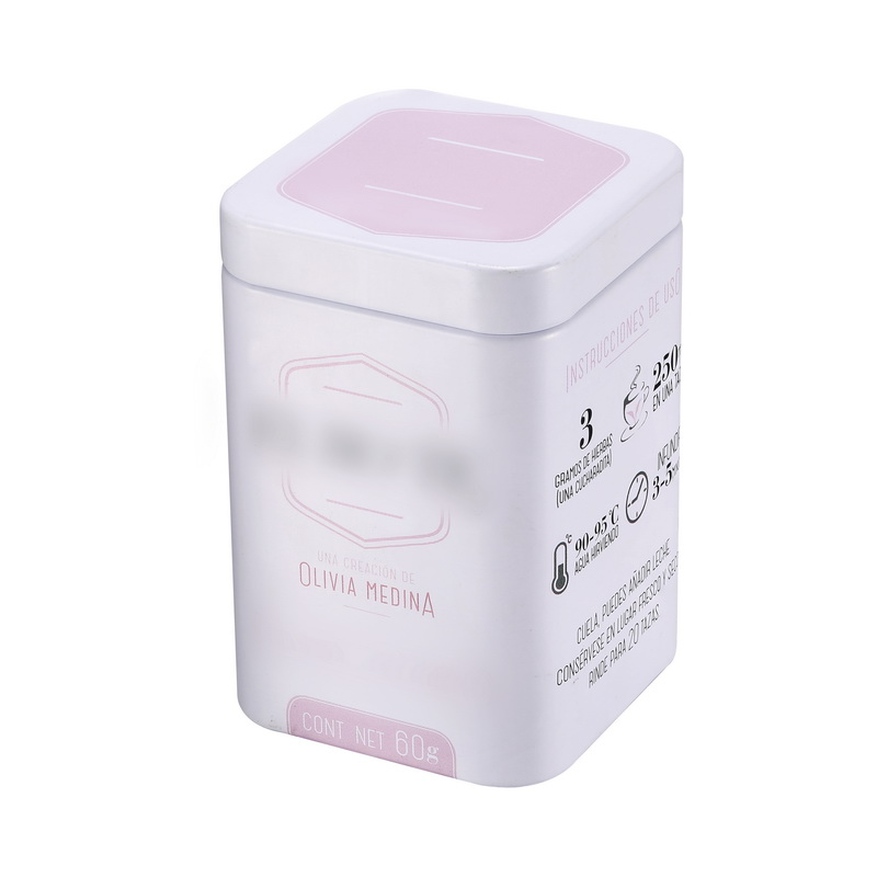 Square Tin Box with Flush Lid