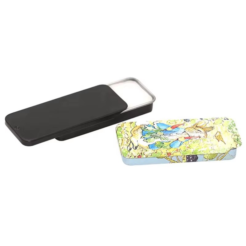 Custom Tik Tok Hot Sale Tin Box Sliding Tin case with Stamped Logo