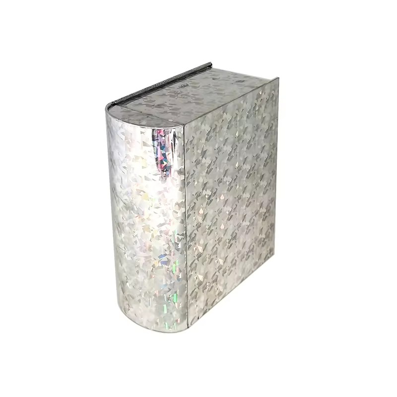 Customizable Book Shaped Tinplate Gift Box with Recycled Metal