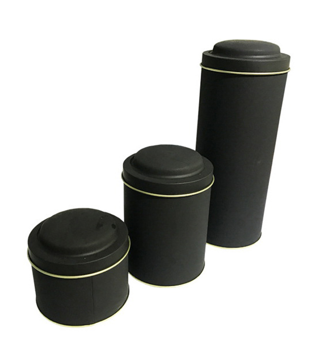 Food Grade Luxury Stackable/nested Round Tea Storage Tin Box with Insert Airtight Lid