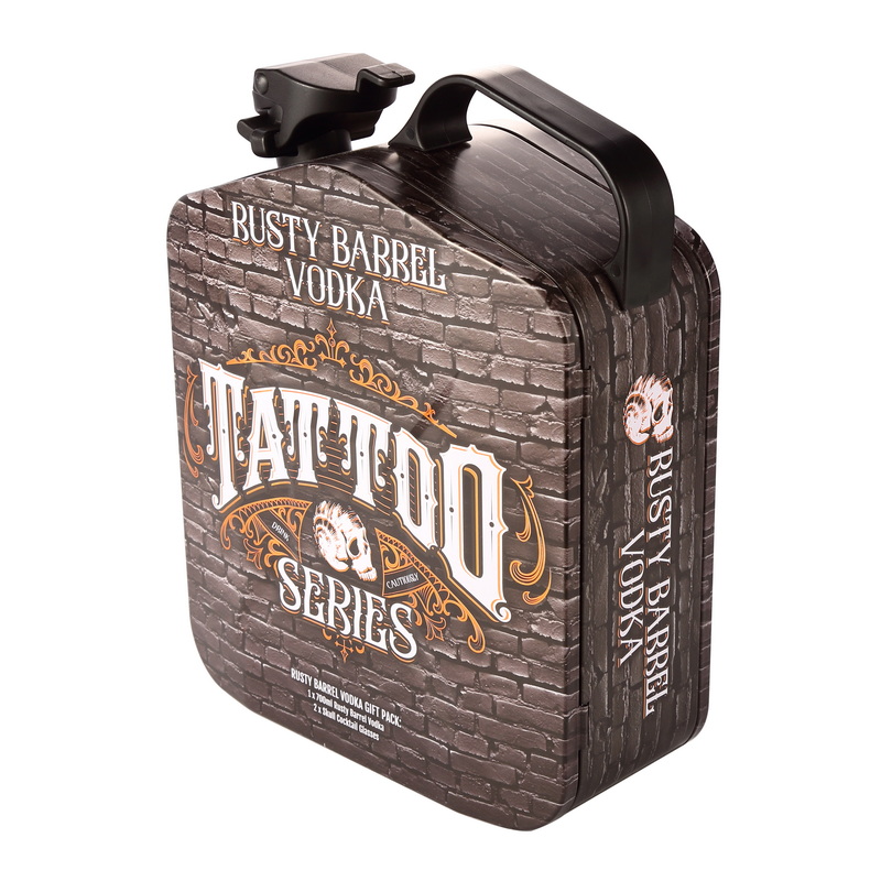Customizable Tinplate Barrel-Shaped Recyclable Wine Candle Packaging