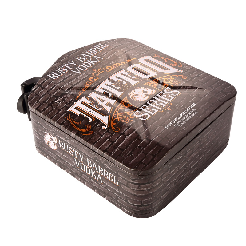 Customizable Tinplate Barrel-Shaped Recyclable Wine Candle Packaging