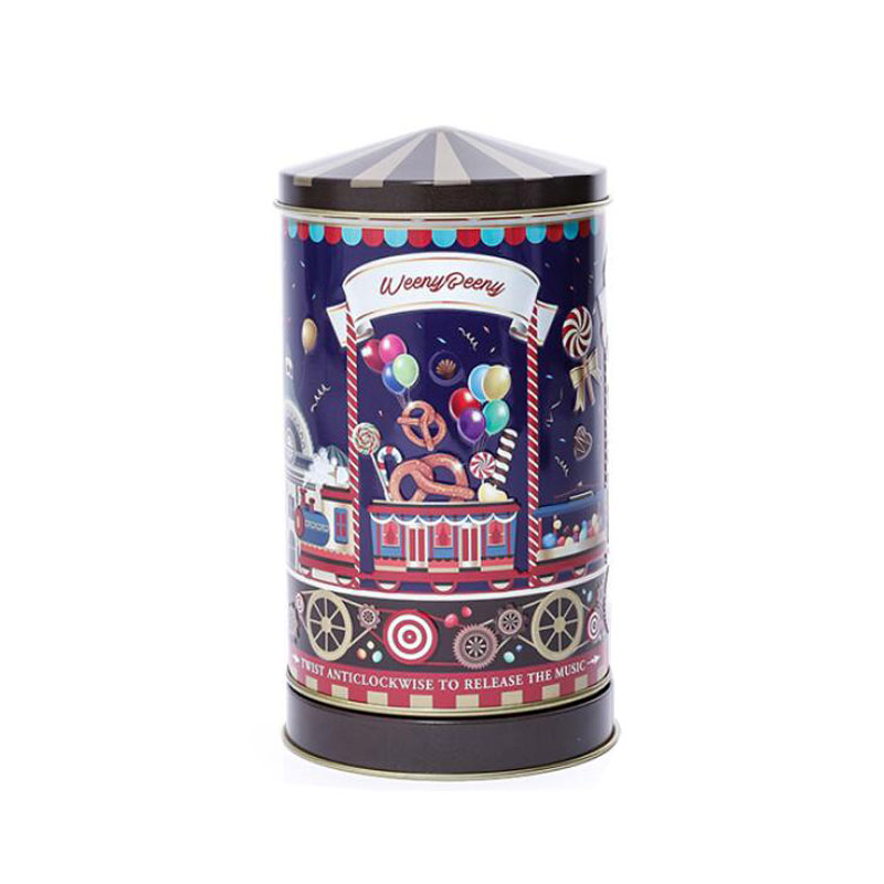 Custom Order Luxury Carousel Tin Can Merry-go-round Musical Gift