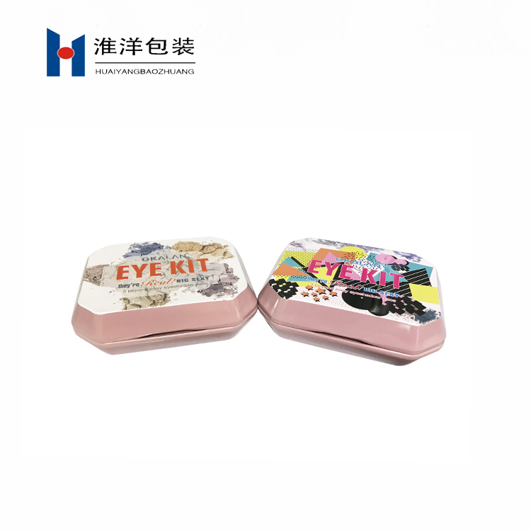 Custom Logo Luxury Irregular Shape Eye Shadow Palette Box with Mirror