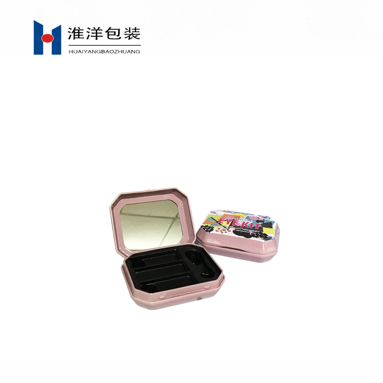 Custom Logo Luxury Irregular Shape Eye Shadow Palette Box with Mirror