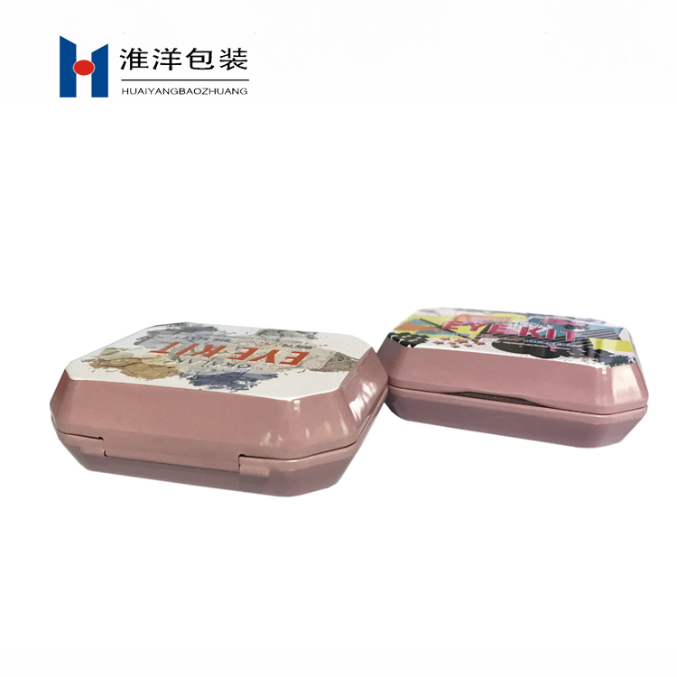 Custom Logo Luxury Irregular Shape Eye Shadow Palette Box with Mirror