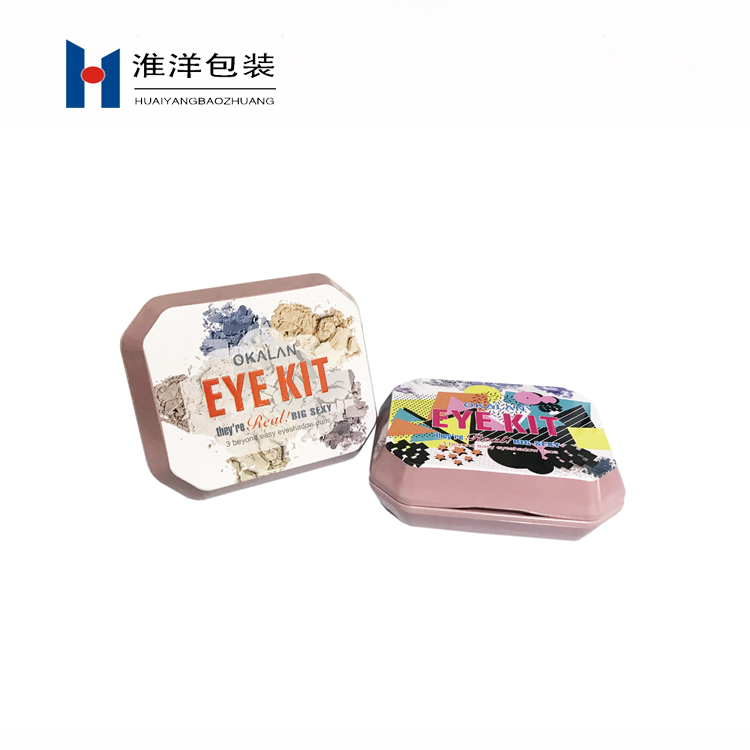 Custom Logo Luxury Irregular Shape Eye Shadow Palette Box with Mirror