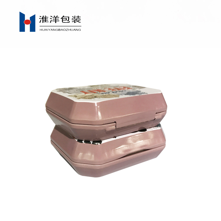 Custom Logo Luxury Irregular Shape Eye Shadow Palette Box with Mirror