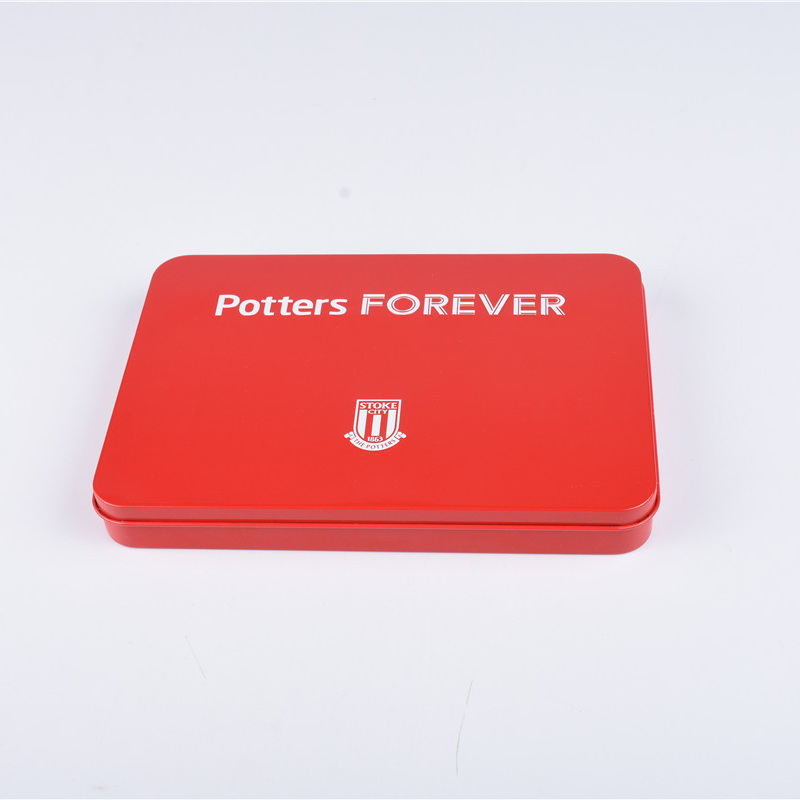 A5 Size Custom Printing Football Club Seasonal Tickets Holder Promotional Gifts Tin Box