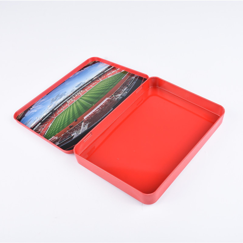 A5 Size Custom Printing Football Club Seasonal Tickets Holder Promotional Gifts Tin Box