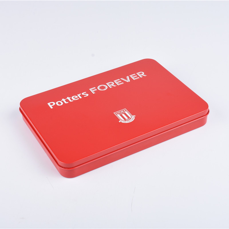 A5 Size Custom Printing Football Club Seasonal Tickets Holder Promotional Gifts Tin Box