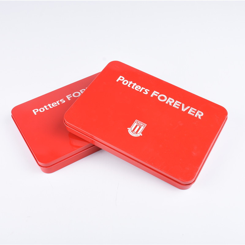 A5 Size Custom Printing Football Club Seasonal Tickets Holder Promotional Gifts Tin Box