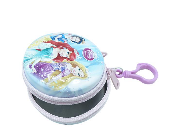 Wholesale Round Zipper Metal Tin Box with Hook Food Grade Portable Candy Case Coin Purse