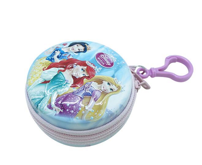 Wholesale Round Zipper Metal Tin Box with Hook Food Grade Portable Candy Case Coin Purse